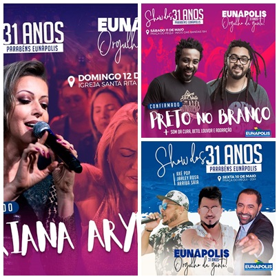 Preto no Branco Adriana Arydes e grandes cantores de Eunápolis