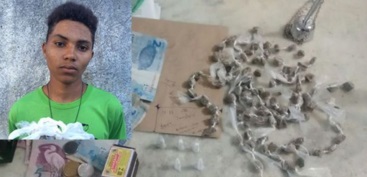 Carlito quando foi preso em Porto Seguro