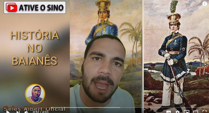 Baiano usa comédia para contar histórias e 'bomba' nas redes sociais após  fazer vídeo sobre heroína Maria Quitéria, Bahia